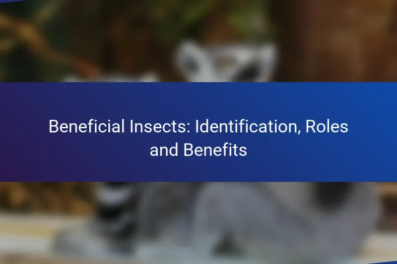 Beneficial Insects: Identification, Roles and Benefits